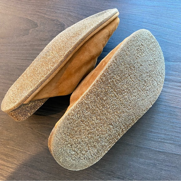 EUC Jenni Kayne Oiled Leather Moc Clog Saddle brown Size 41 - Picture 5 of 9